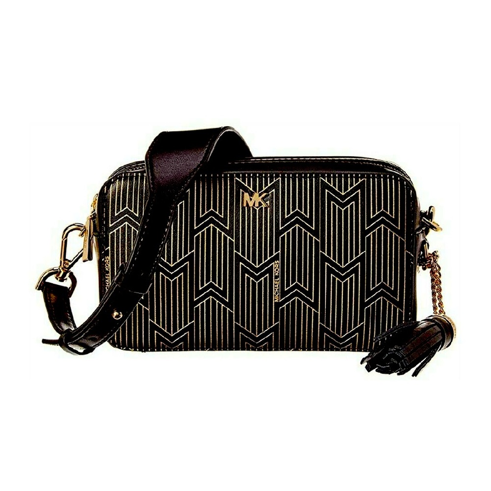 Michael Kors Metallic Deco Small Camera Bag